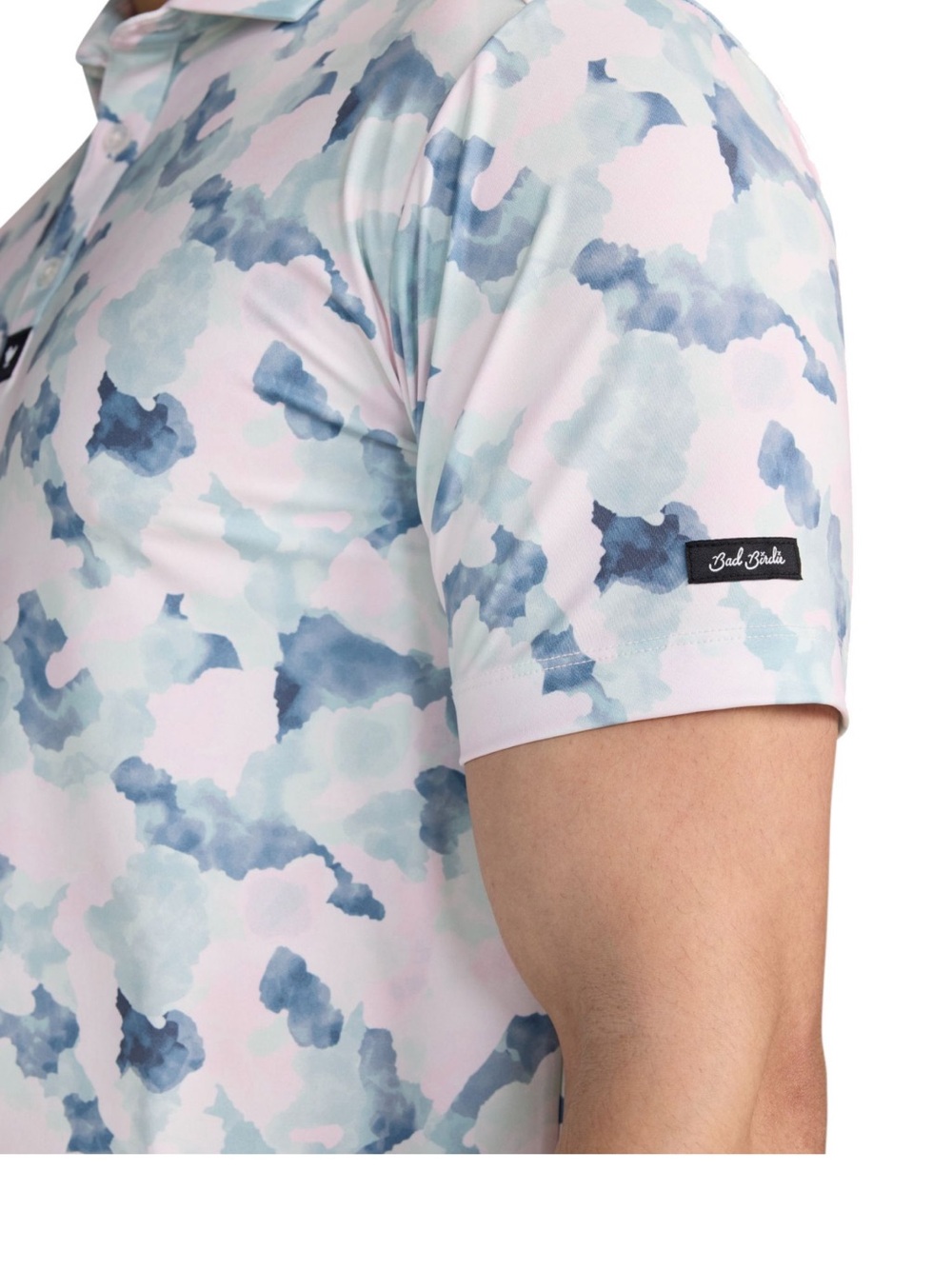 NWT Men's Bad Birdie Golf ⛳️ Polo Shirt - Mirage Oasis Sz L $78 - Picture 4 of 7